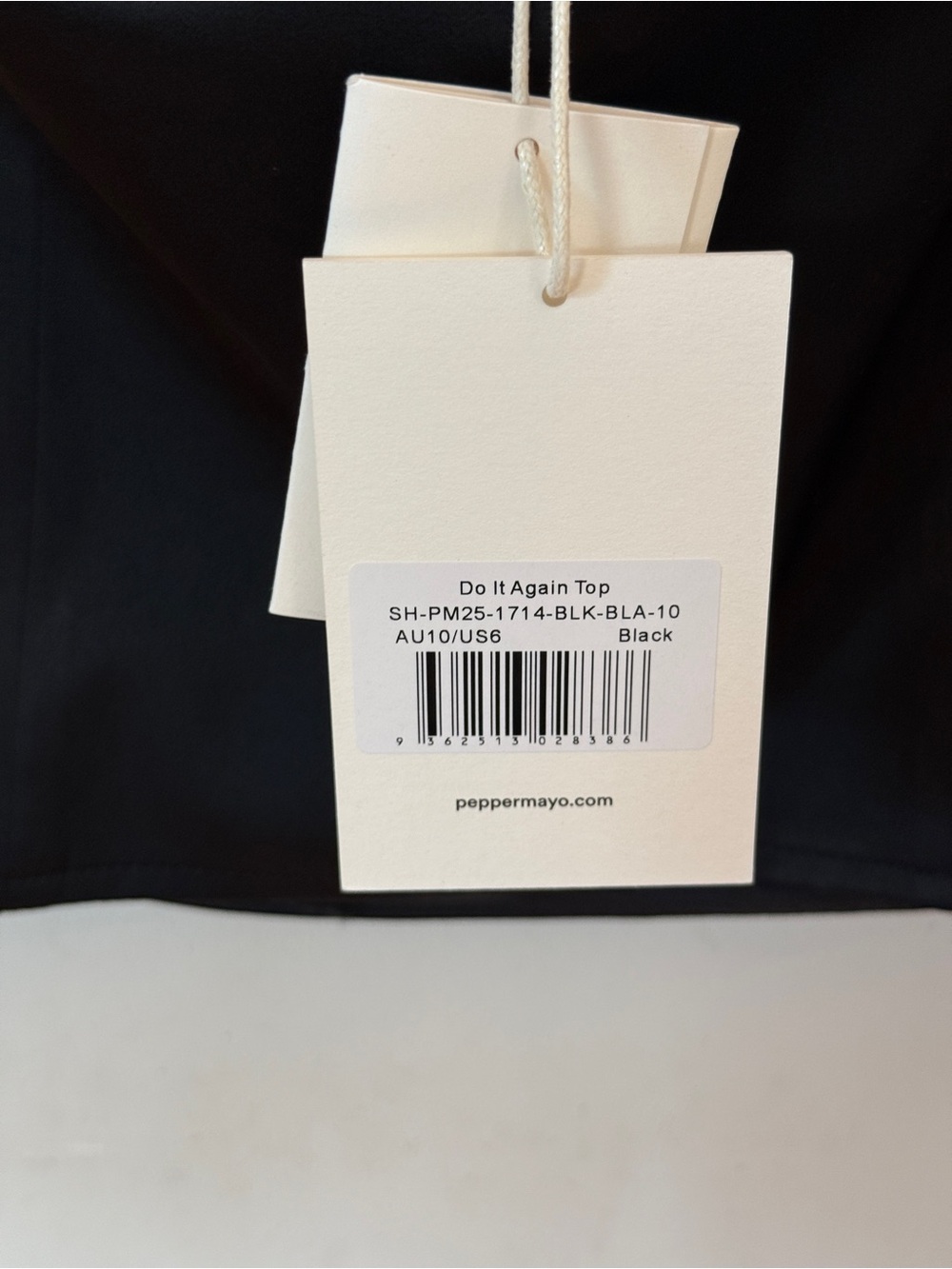 NWT Peppermayo Black Halter Cowl Neck Strapless Top M - Picture 6 of 7
